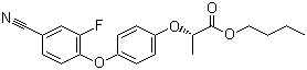 structure of CAS# 122008-85-9, 氰氟草酯