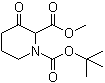 structure of CAS# 122019-53-8, 1-叔丁基 2-甲基 3-氧代哌啶-1,2-二羧酸酯