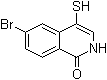 6-Bromo-4-mercapto-1(2H)-isoquinolinone molecular structure (CAS 1220230-57-8)