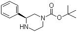 structure of CAS# 1221274-36-7, (S)-4-Boc-2-phenylpiperazine
