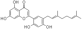 CAS # 1221762-70-4, 2-[5-[(2E)-3,7-Dimethyl-2,6-octadien-1-yl]-2,4-dihydroxyphenyl]-5,7-dihydroxy-4H-1-benzopyran-4-one