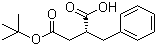 structure of CAS# 122225-33-6, (R)-2-苄基丁二酸 4-叔丁酯