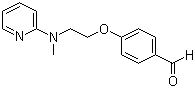 structure of CAS# 122321-03-3, 4-[2-(甲基-2-吡啶基氨基)乙氧基]苯甲醛