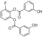structure of CAS# 1223397-11-2, 3-羟基苯甲酸 1,1'-(3-氟-1,2-亚苯基)酯