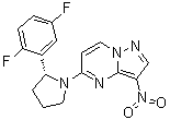 structure of CAS# 1223404-90-7, 5-[(2R)-2-(2,5-二氟苯基)-1-吡咯烷基]-3-硝基吡唑并[1,5-a]嘧啶
