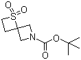 structure of CAS# 1223573-25-8, 1-硫杂-6-氮杂螺[3.3]庚烷-6-羧酸叔丁酯 1,1-二氧化物