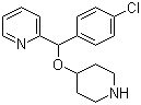 structure of CAS# 122368-54-1, 2-[(4-氯苯基)(4-哌啶基氧基)甲基]吡啶