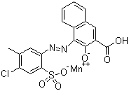 CAS # 12238-31-2, Pigment Red 52:2, C.I. 15860:2, [4-[2-[4-Chloro-5-methyl-2-(sulfo-kO)phenyl]diazenyl-kN1]-3-(hydroxy-kO)-2-naphthalenecarboxylato]manganate hydrogen