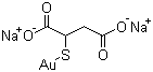 structure of CAS# 12244-57-4, 金硫丁二钠