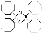 structure of CAS# 12246-51-4, 双(环辛烯)氯化铱二聚体
