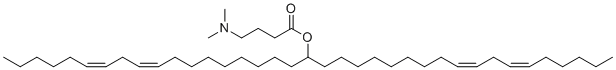 structure of CAS# 1224606-06-7, (6Z,9Z,28Z,31Z)-三十七碳-6,9,28,31-四烯-19-基4-(二甲基氨基)丁酸酯