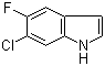structure of CAS# 122509-72-2, 6-氯-5-氟吲哚