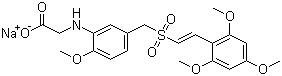 structure of CAS# 1225497-78-8, ON 01910 钠盐