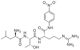 D-亮氨酰-L-苏氨酰-N-(4-硝基苯基)-L-精氨酰胺分子结构 (CAS 122630-72-2)