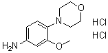 structure of CAS# 1226776-91-5, 3-甲氧基-4-(4-吗啉基)苯胺二盐酸盐
