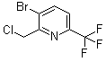 CAS # 1227585-26-3, 3-Bromo-2-(chloromethyl)-6-(trifluoromethyl)pyridine