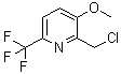 CAS # 1227606-47-4, 2-(Chloromethyl)-3-methoxy-6-(trifluoromethyl)pyridine