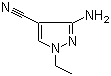 3-Amino-1-ethyl-1H-pyrazole-4-carbonitrile molecular structure (CAS 122799-95-5)