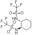 structure of CAS# 122833-60-7, (1R,2R)-N,N'-二(三氟甲烷磺酰基)-1,2-环己二胺