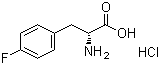 structure of CAS# 122839-52-5, D-4-Fluorophenylalanine hydrochloride