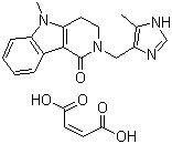 CAS # 122852-43-1, Alosetron (Z)-2-butenedioate, 2,3,4,5-Tetrahydro-5-methyl-2-[(5-methyl-1H-imidazol-4-yl)methyl]- 1H-pyrido[4,3-b]indol-1-one (2Z)-2-butenedioate