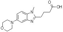 CAS 登录号：1228552-02-0, 1-甲基-5-(4-吗啉基)-1H-苯并咪唑-2-丁酸