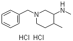 structure of CAS# 1228879-37-5, N,4-二甲基-1-苄基-3-哌啶胺二盐酸盐