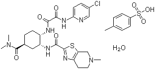 structure of CAS# 1229194-11-9, 伊多塞班对甲苯磺酸盐一水合物