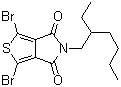 structure of CAS# 1231160-83-0, 1,3-二溴-5-(2-乙基己基)-4H-噻吩并[3,4-c]吡咯-4,6(5H)-二酮