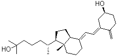 CAS 登录号：1233749-00-2, (epsilonR,1R,3aS,4E,7aR)-八氢-4-[(2E)-2-[(5S)-5-羟基-2-亚甲基环己亚基]亚乙基]-alpha,alpha,epsilon,7a-四甲基-1H-茚-1-戊醇