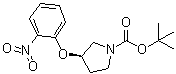structure of CAS# 1233860-27-9, (3R)-3-(2-硝基苯氧基)-1-吡咯烷羧酸叔丁酯
