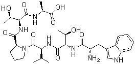 CAS # 123402-49-3, L-Tryptophyl-L-threonyl-L-valyl-L-prolyl-L-threonyl-L-alanine, Rat necrofibrin