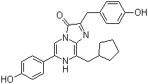 CAS 登录号：123437-25-2, 腔肠素 cp, 2-[(4-羟基苯基)甲基]-6-(4-羟基苯基)-8-(环戊基甲基)-咪唑并[1,2-a]吡嗪-3-(7H)-酮