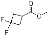 structure of CAS# 1234616-13-7, 3,3-二氟环丁烷甲酸甲酯