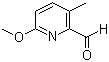 structure of CAS# 123506-64-9, 6-甲氧基-3-甲基吡啶-2-甲醛