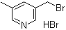 structure of CAS# 1235342-53-6, 3-(溴甲基)-5-甲基吡啶氢溴酸盐