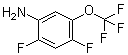 structure of CAS# 123572-59-8, 3-氨基-4,6-二氟(三氟甲氧基)苯