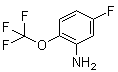structure of CAS# 123572-63-4, 5-Fluoro-2-(trifluoromethoxy)benzenamine