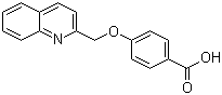 4-(2-喹啉甲氧基)苯甲酸分子结构 (CAS 123724-16-3)