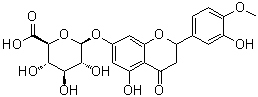 CAS # 1237479-09-2, 3,4-Dihydro-5-hydroxy-2-(3-hydroxy-4-methoxyphenyl)-4-oxo-2H-1-benzopyran-7-yl beta-D-glucopyranosiduronic acid
