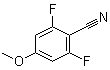 structure of CAS# 123843-66-3, 2,6-Difluoro-4-methoxybenzonitrile
