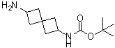 structure of CAS# 1239589-52-6, (6-氨基螺[3.3]庚烷-2-基)氨基甲酸叔丁基酯
