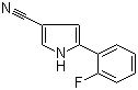 structure of CAS# 1240948-77-9, 5-(2-氟苯基)-1H-吡咯-3-甲腈