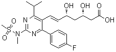structure of CAS# 1242184-42-4, (3S,5R)-瑞舒伐他汀
