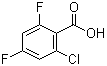 structure of CAS# 1242339-67-8, 2-氯-4,6-二氟苯甲酸