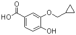 structure of CAS# 1243391-44-7, 3-(环丙基甲氧基)-4-羟基苯甲酸