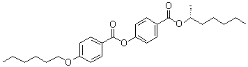 CAS # 1243724-70-0, 4-(Hexyloxy)benzoic acid 4-[[[(1R)-1-methylhexyl]oxy]carbonyl]phenyl ester