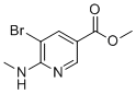 structure of CAS# 1244016-90-7, 甲基5-溴-6-(甲基氨基)吡啶-3-羧酸酯