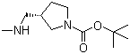 structure of CAS# 1245642-79-8, (3S)-3-[(甲基氨基)甲基]-1-吡咯烷羧酸叔丁酯