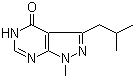 CAS # 1245643-15-5, 1,5-Dihydro-1-methyl-3-(2-methylpropyl)-4H-pyrazolo[3,4-d]pyrimidin-4-one